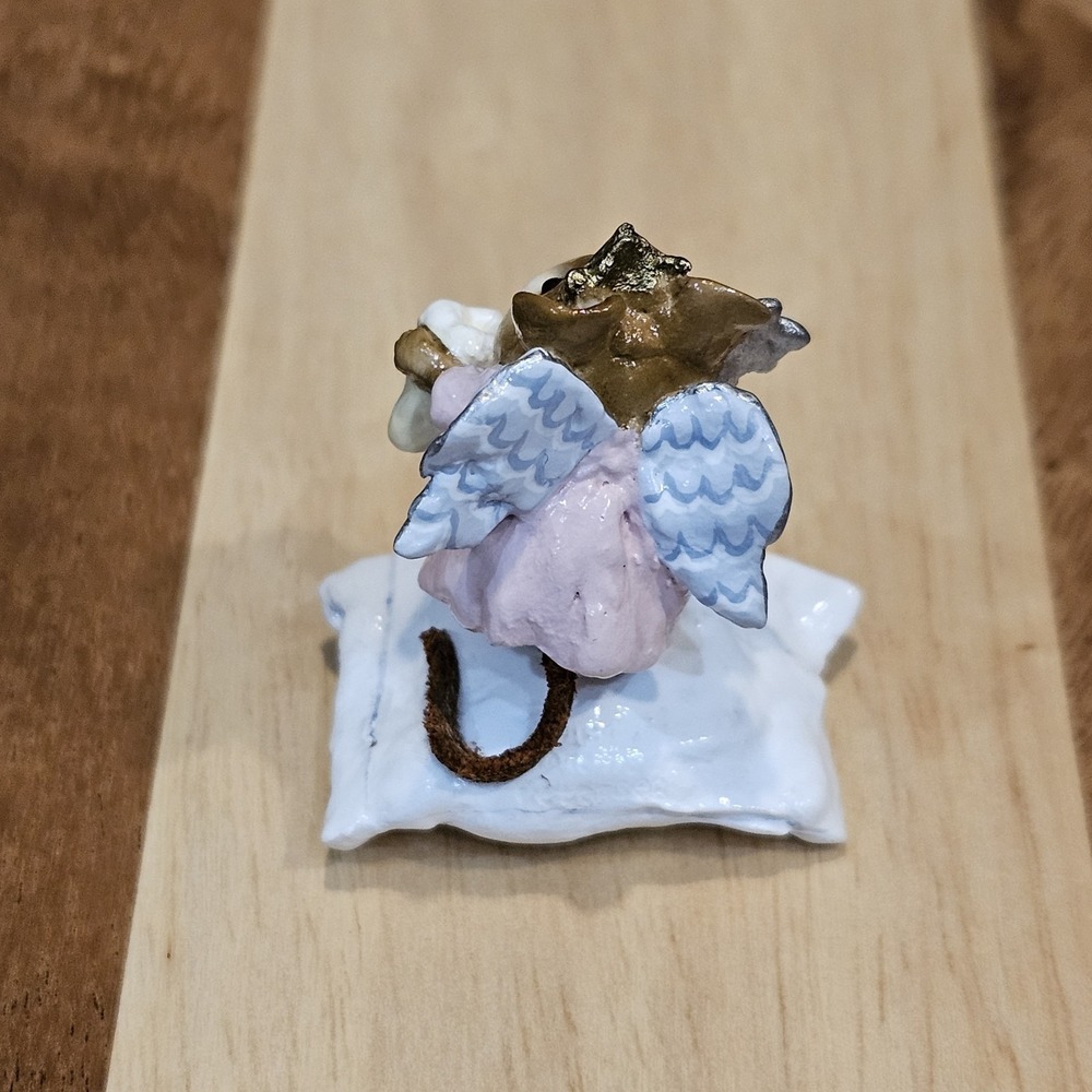 Wee Forest Folk M-148 Tooth Fairy Retired Signed AP, No WFF Box Pink Dress - Picture 7 of 12